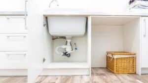 p-trap under a sink